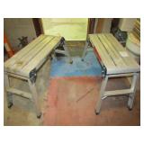 2 Work Benches 20" T x 32" W