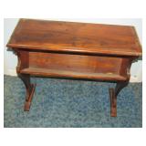 Small Wood Table 24" T x 27" W