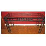 Glass Top Table 28 1/2" T x 54 1/2" W