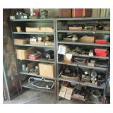 2 Racks w/ Contents Each 65" T x 36" W