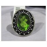 Peridot Ring Sz 7