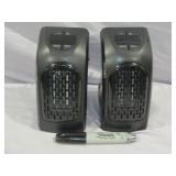 2 Small Plug In Handy Heaters