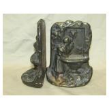 Cast Iron Book Ends 5" T
