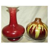 2 Vases Left Is 10" T