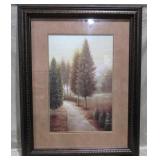 Framed Print Of Trees 28" T x 22" W