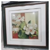 Large Print Magnolias In Frame 35" x 35"