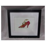Shoe Print In Frame 16" T x 13" W