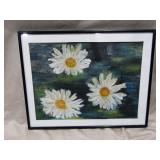 Daisy Print In Frame 14 1/2" T x 18 1/2" W