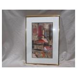 Abstract Wall Art In Frame 19" x 13"