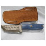MHS Cutlery Damascus Knife w/ Case 8"