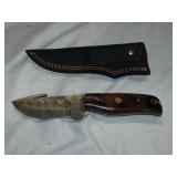 MHS Cutlery Damascus Knife 8" w/ Navy Case