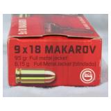 9 x 18 Makarov FMJ 50 Rounds
