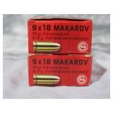 9 x 18 Makarov FMJ 95 Gr