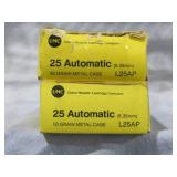 25 Automatic (6.35mm) 78 Rounds Total