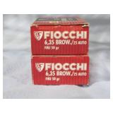 Fiocchi 6.35 Brow./25 Auto FMJ 50 gr 50 Rds Each