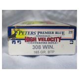 Peters Premier Blue 308 Win 165 Gr BTP 20 Rounds