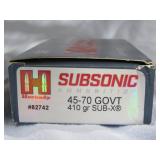 Hornady Subsonic 45-70 GOVT 410 gr SUB-X