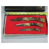 Set Of 3 Knives In Black Box