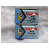 .25 Auto 50 Rounds Each