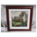 Thomas Kinkade Print In Frame 19 1/2"  x 19 1/2"
