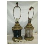 2 Vintage Lamps 20" T