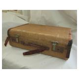 1930s Small Travel Suitecase 15-1/2"W Well Used