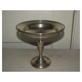 Sterling Serving Dish Cement Filled