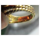 Sterling Ring With Clear Stones