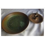 10" Pottery Bowl & Candle Holder