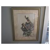 Signed Pelican Framed Print 38" x 31"