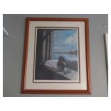 Allen Montague "Silent Vigil" Duck Print In Frame