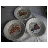3 Pie Plate 10" Like New