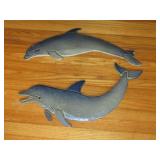 Ceramic Dolphins 26" L