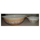 2 Pyrex Bowls Left Is 13"