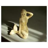 Cast Iron Mermaid Doorstop 7" T