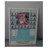UNC Basketball Print In Frame Can