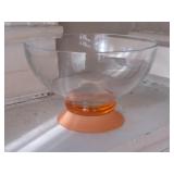 Orange Bottom Bowl 6" x 9"