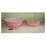 Pink Pyrex Dishes