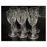 Waterford Plain Base Cordial Glasses