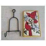 Cardinal Tile & Hanger 10" T