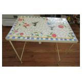 Humingbird Mosaic Table 24" T x 24" W x 15" D