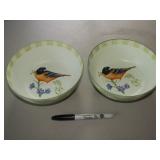 2 Lenox Bowls "Summer Greetings"
