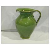 12" T Green Ceramic Pitcher