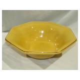 Yellow Ceramic Serving Bowl 4" T x 12" Dia