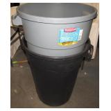 2-   32 Gal Trash Cans