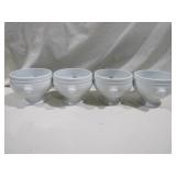 White Serving Bowls Made In France 5" T x 6" W