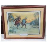 1989 Norwegian Robt. A. Scott Print In Frame