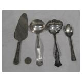 Serving Pcs Left Has Sterling Handle