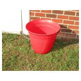 Large Plastic Red Plant Pot