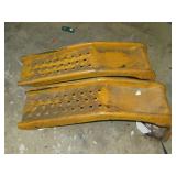 Yellow Metal Car Ramps